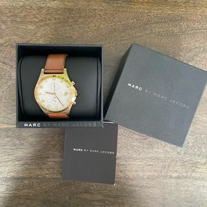 Marc by Marc Jacobs leather strap watch